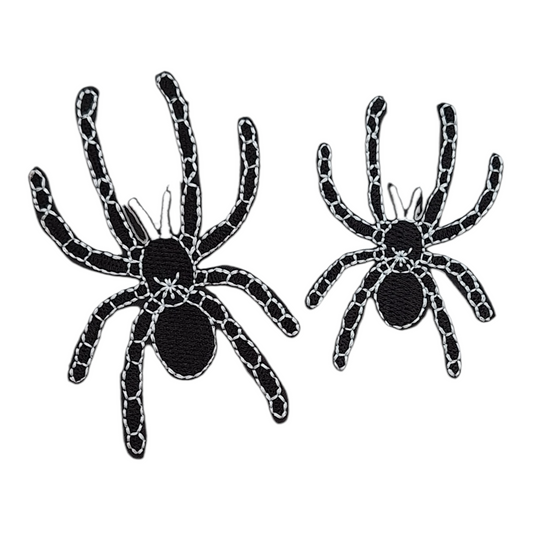 Black & White Tarantula Iron/Sew on Patch