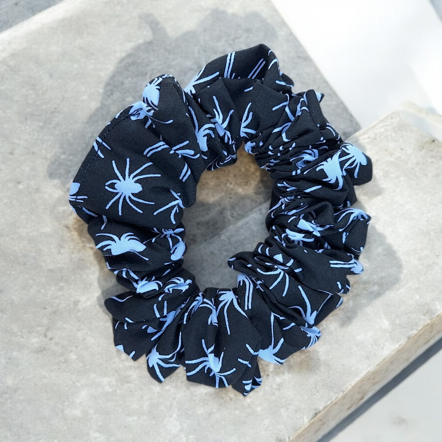 Black Spider Scrunchie