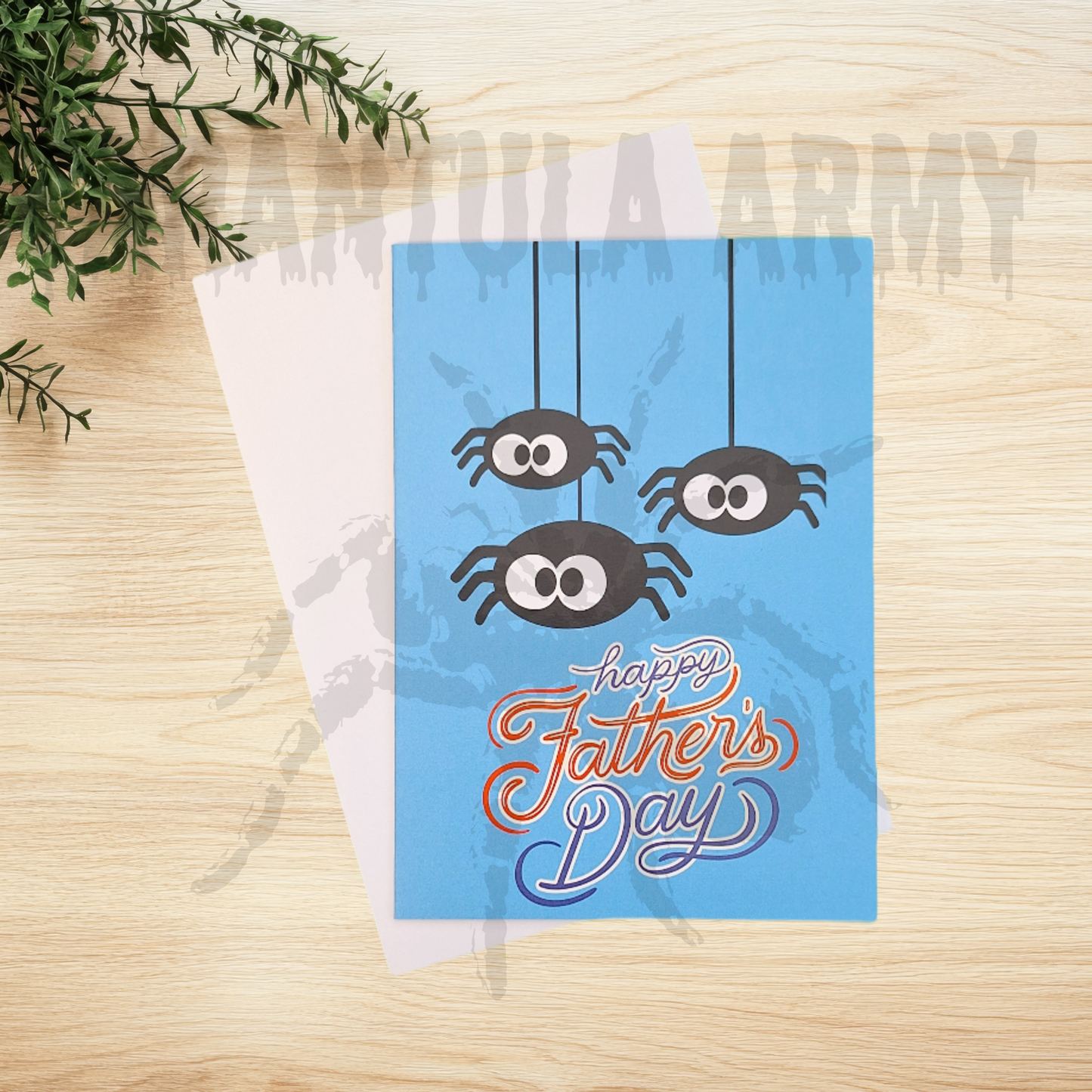 Happy Father's Day Spider Card - A6