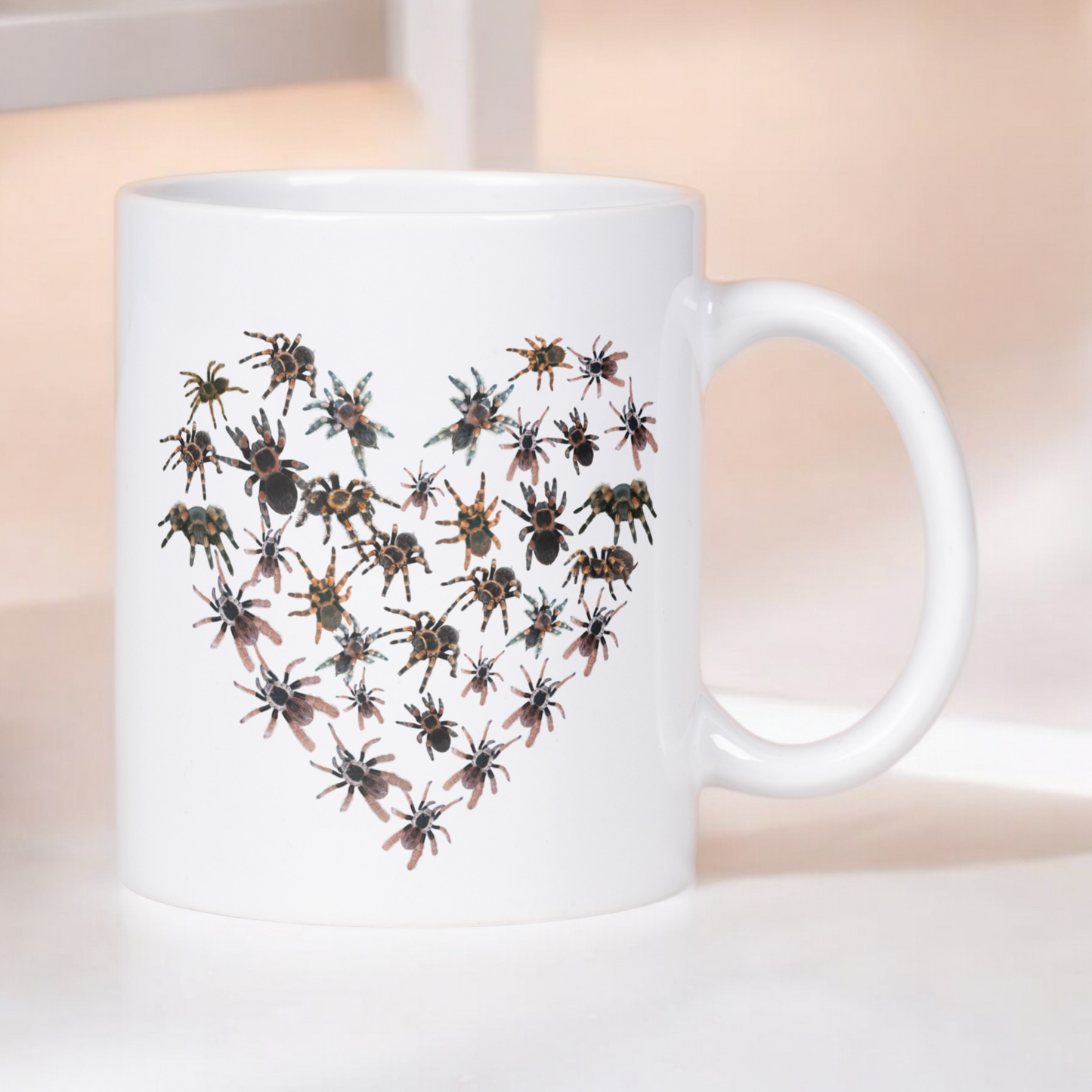 Tarantula Heart Ceramic Mug - 11oz