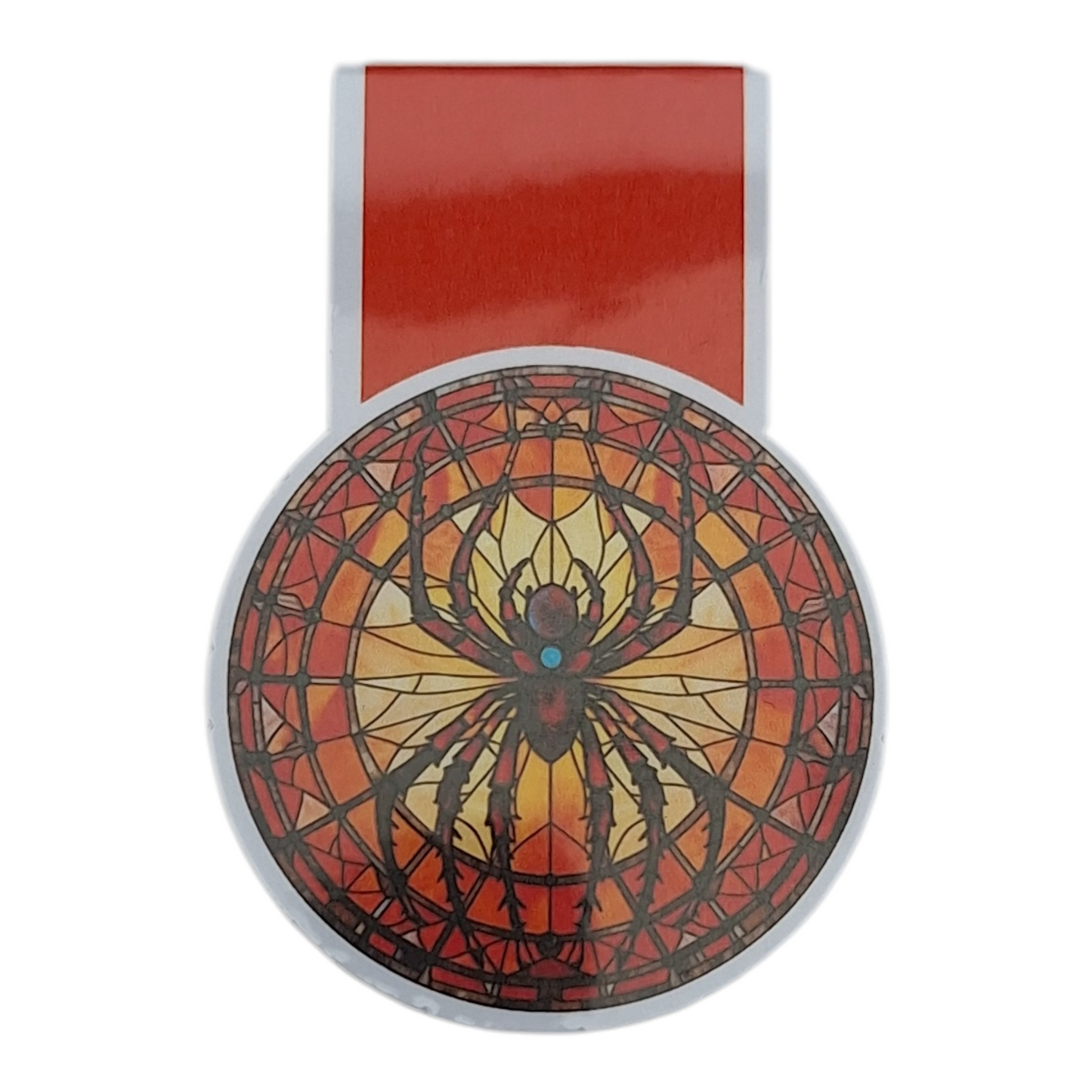 Stained Glass Spider Magnetic Bookmark