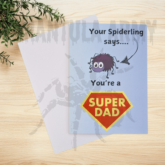 Super Dad Tarantula Card - A6