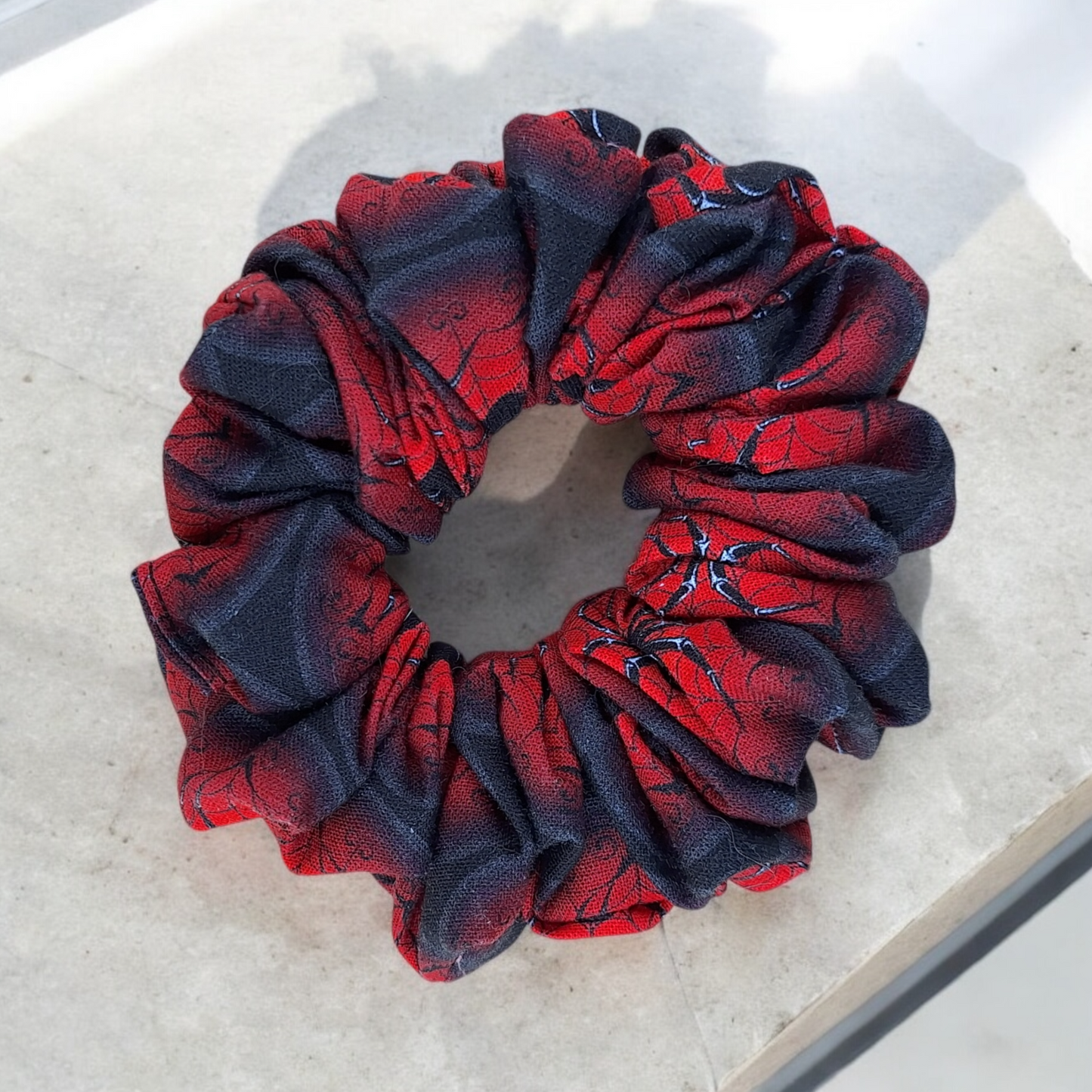 Red & Black Tarantula Scrunchie