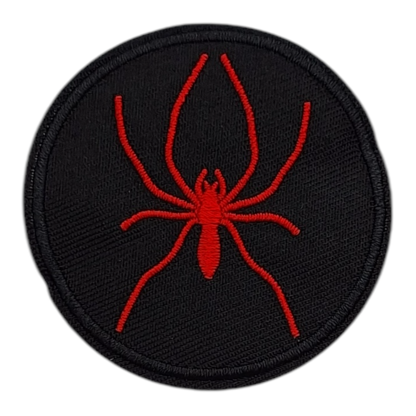 Red Spider on Black Iron/Sew on Patch