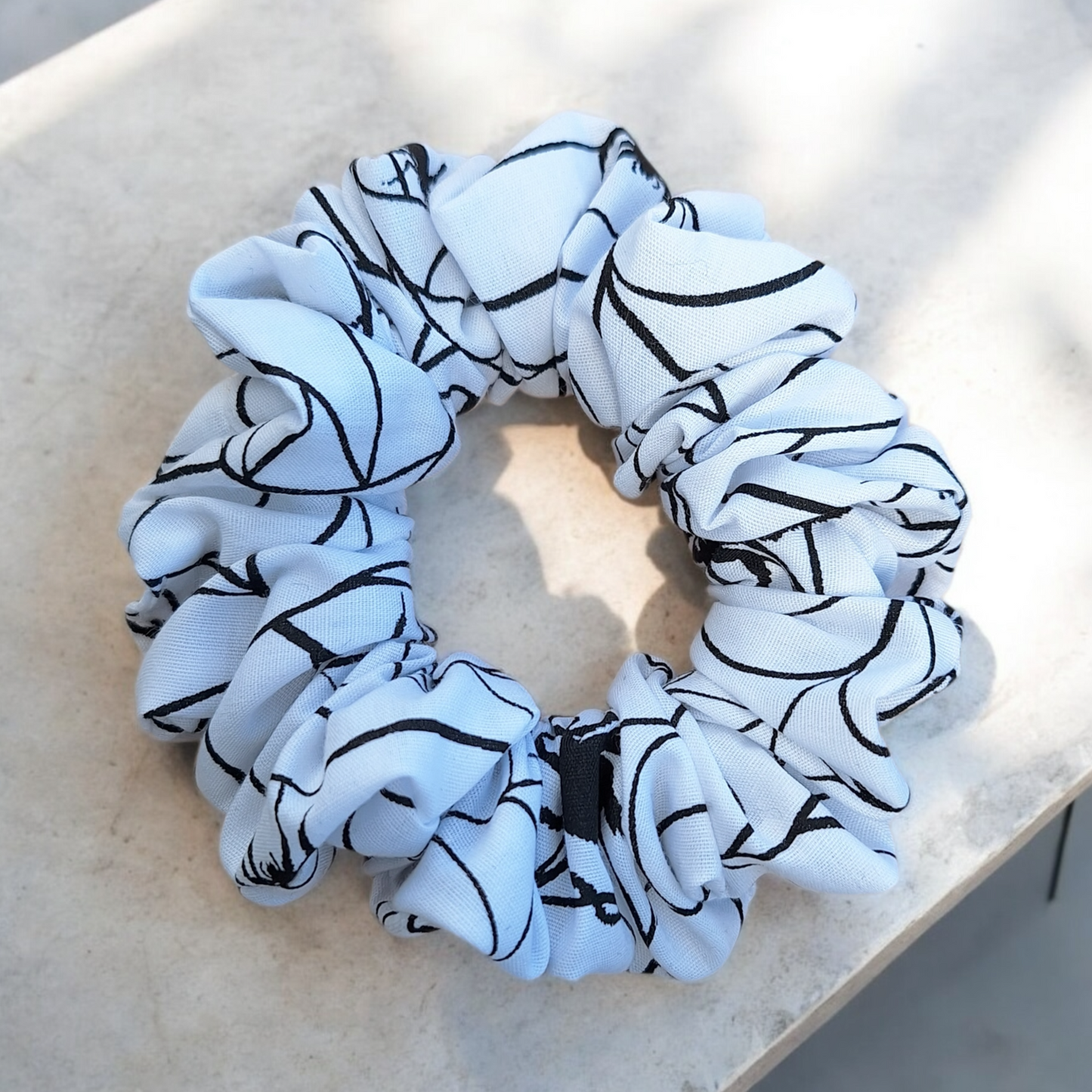 White Tarantula Scrunchie